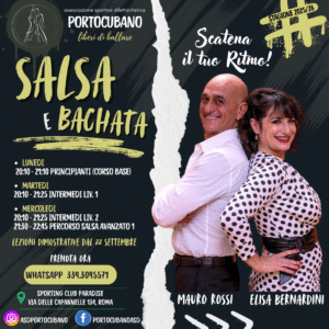 QUOTA MENSILE | Percorso Salsa liv. Avanzato 1 (mercoledì ore 21:30)